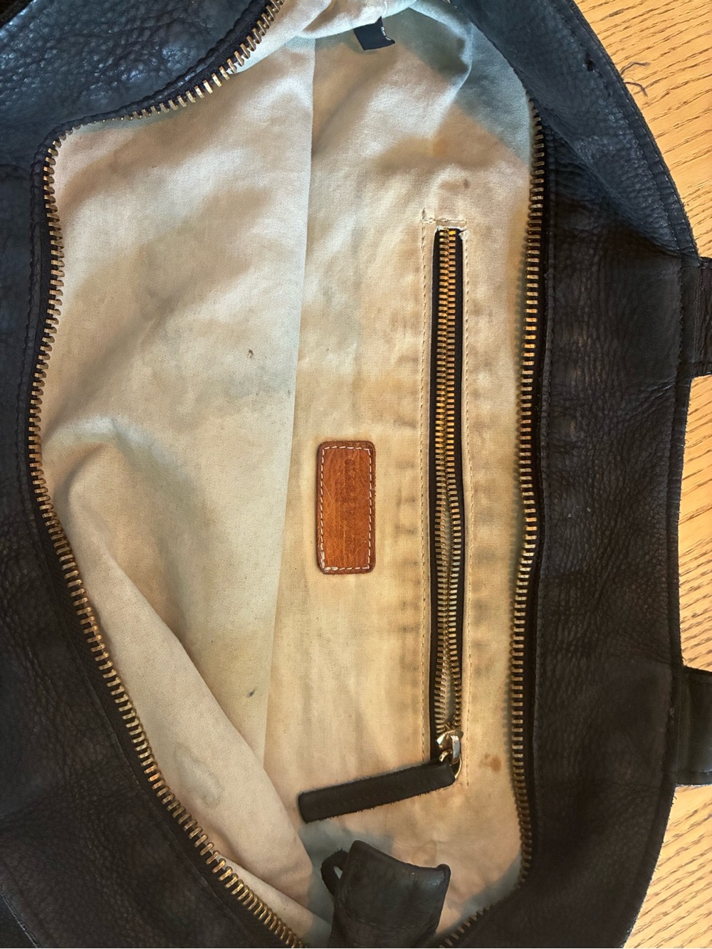 Clare V Black Pebbled Leather Messenger Bag - Picture 2 of 3